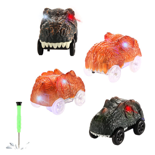 Save Unicorn glow tracks cars with three LED lights for vibrant racing.