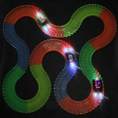 Save Unicorn LED track cars provide exciting racing sessions.