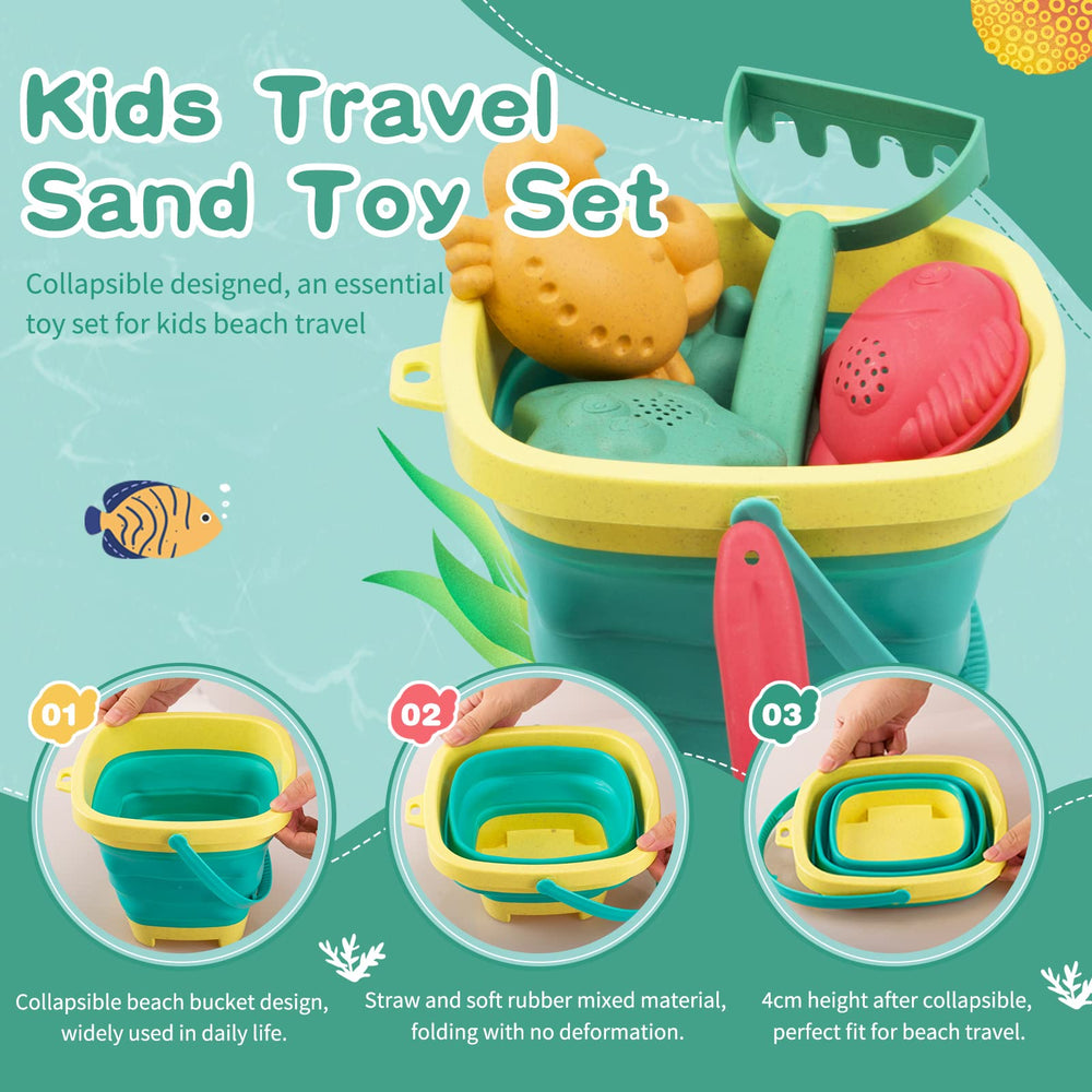 Sawaruita sandcastle kit supports kids creating towers and walls