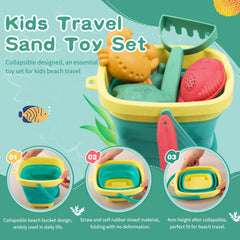 Sawaruita sandcastle kit supports kids creating towers and walls