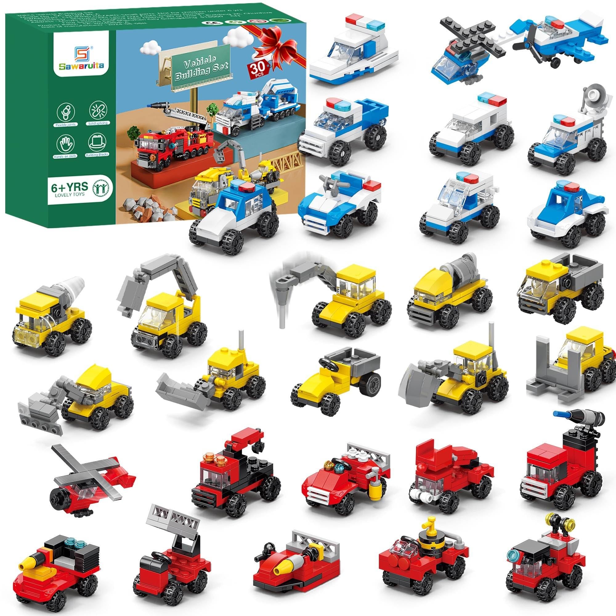 Sawaruita mini fire truck for imaginative play with rescue-themed learning opportunities
