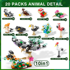 Sawaruita mini bird figures variety boosts imagination and hands-on play.