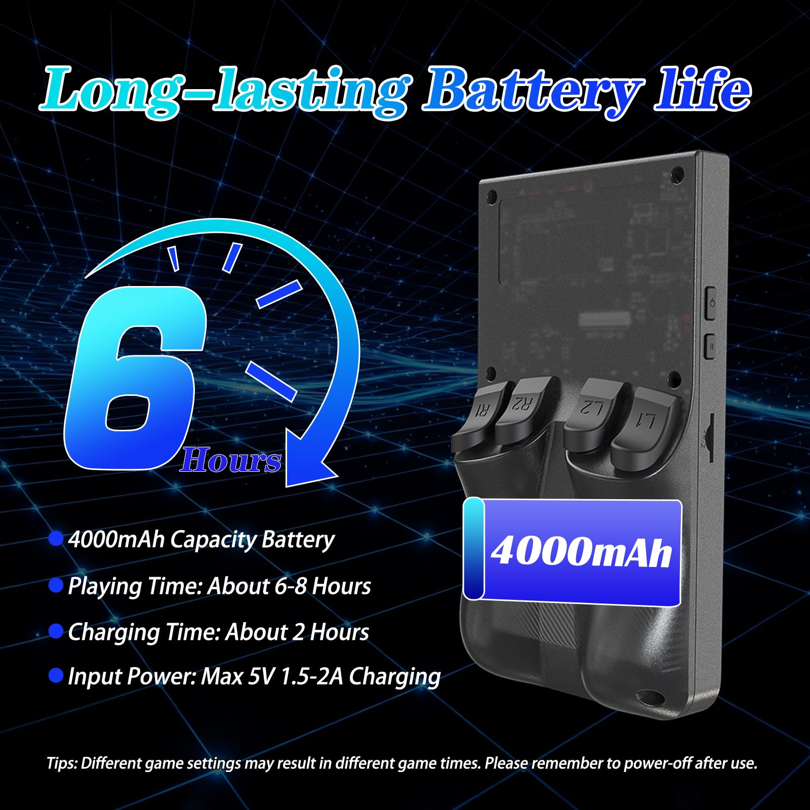Sawdtones R36MAX 64GB storage highlights ready-to-play classics and expandability.