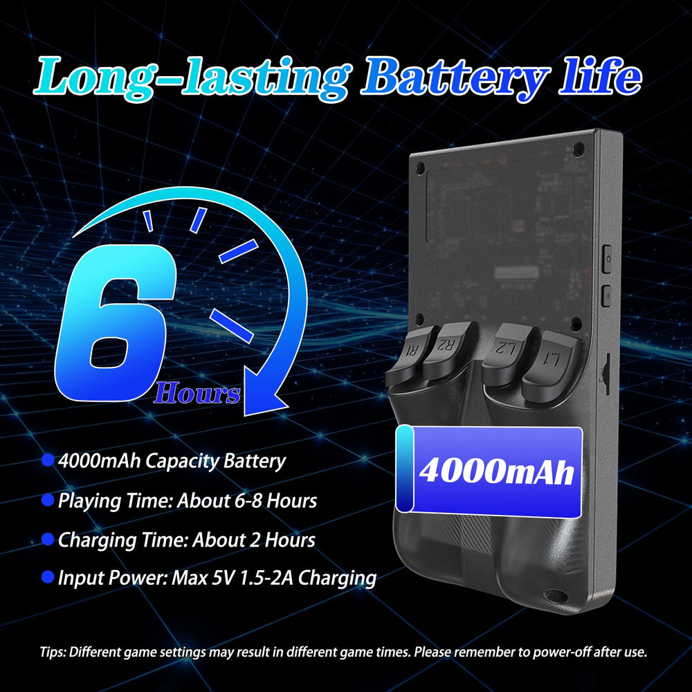 Sawdtones R36MAX 64GB storage highlights ready-to-play classics and expandability.