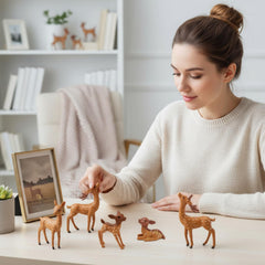 Sawysine DIY garden deer statues for creative outdoor displays