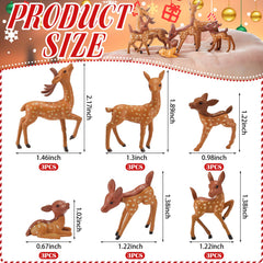 Sawysine miniature deer cake topper for celebrations