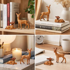 Sawysine woodland animal figurines pack for mini landscapes