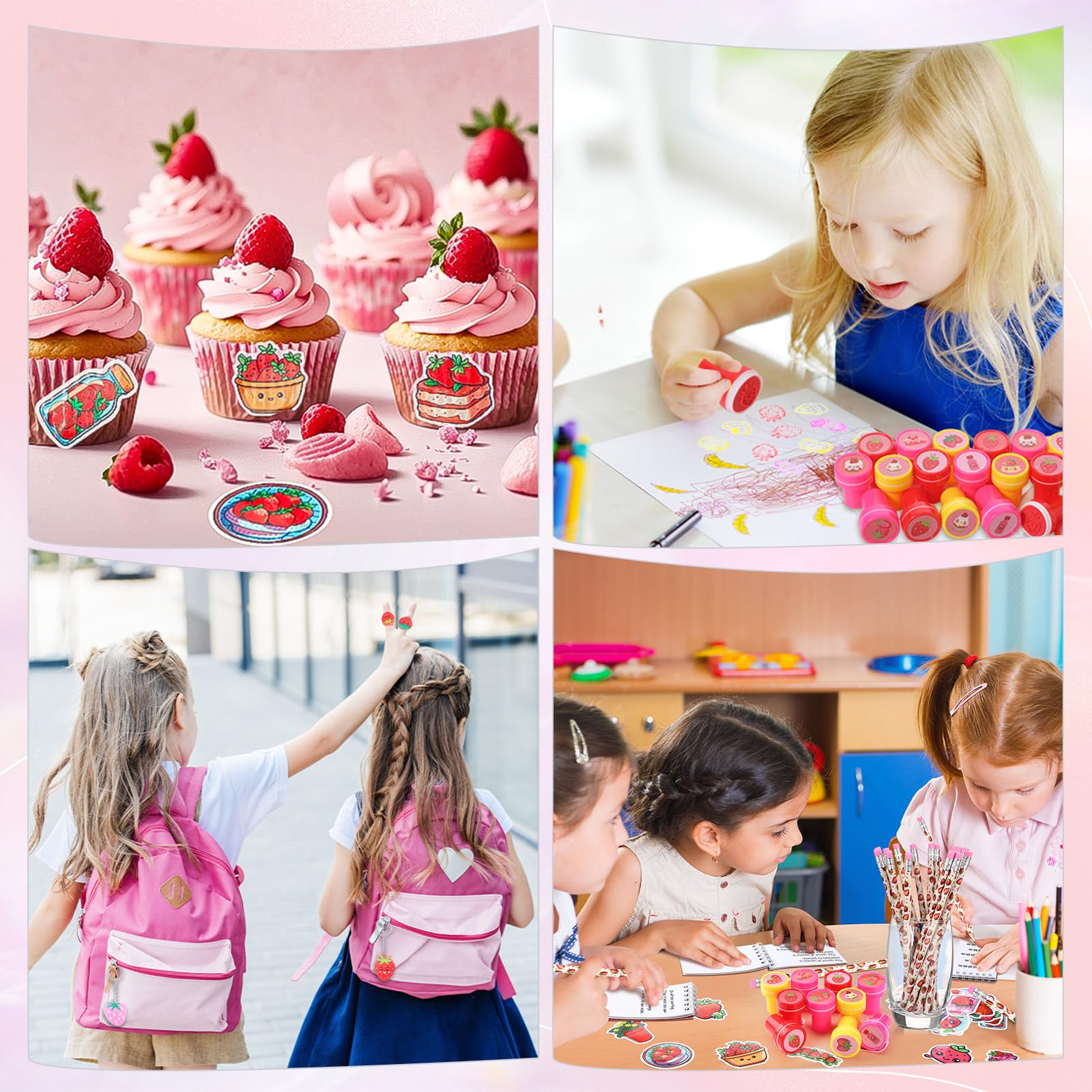 Sayglossy strawberry slap bracelets for fun wear and group moments.