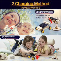 SCAEMO solar plane kit shown for creative flights and STEM exploration