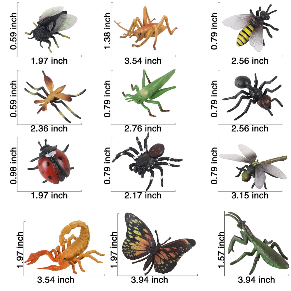 SCAHOW educational insect playset encourages curiosity about rainforest creatures and habitats