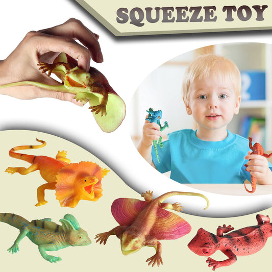 SCAHOW lizard stretchy figure pose-1 offers tactile fun and focus