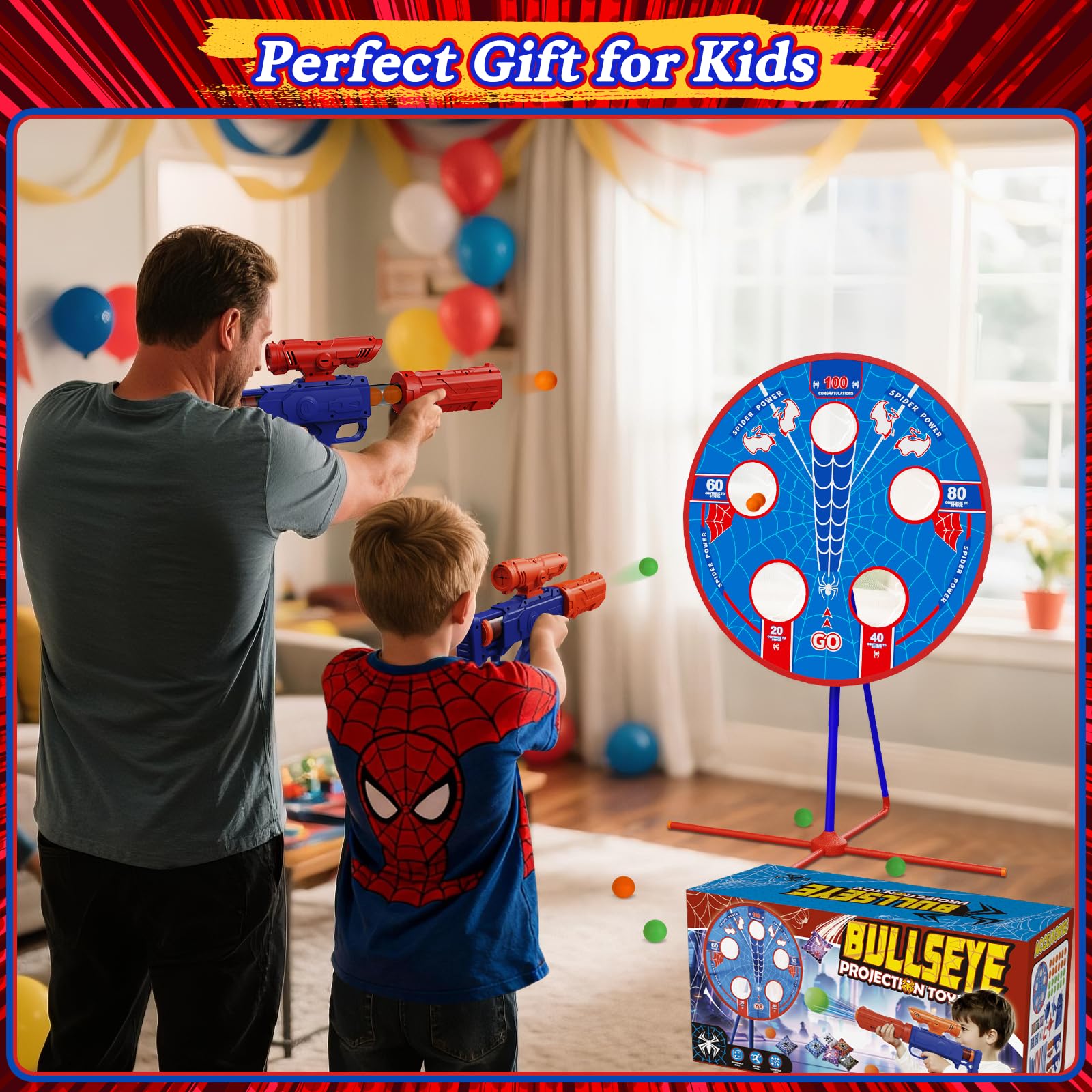 Scarmat Spider Shooting Game makes a great gift for ages 4-12