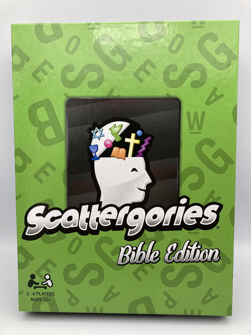 Scattergories Bible Edition group-fun image highlights easy setup and quick rounds