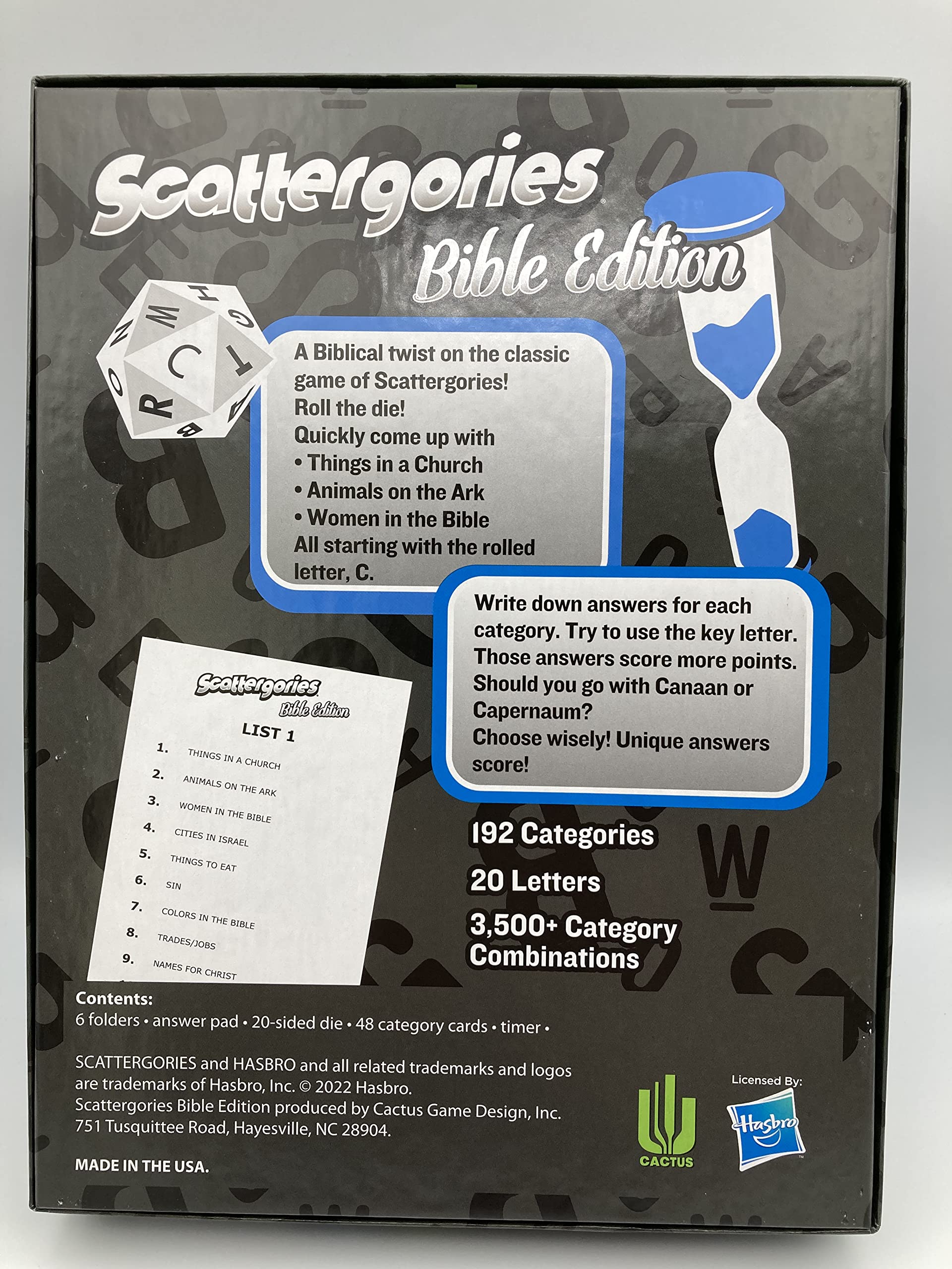 Scattergories Bible Edition family night scene shows engaging discussion prompts