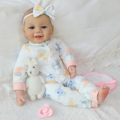 SCOM doll with paint-on hair for baby-like, tangle-free styling
