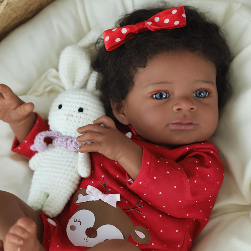 SCOM Reborn doll with soft cotton body and vinyl limbs for posing