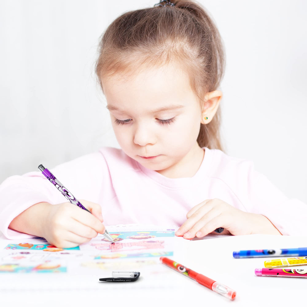 Scentos non-toxic gel pens are kid-friendly and meet safety standards.