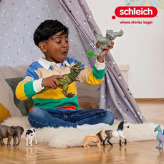Schleich T-Rex action figure inspires creative morning and weekend play