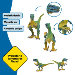 Schleich Velociraptor detailed skin enhances realistic storytelling