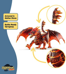 Lava Dragon near Battle Arena for immersive play with Eldrador figures