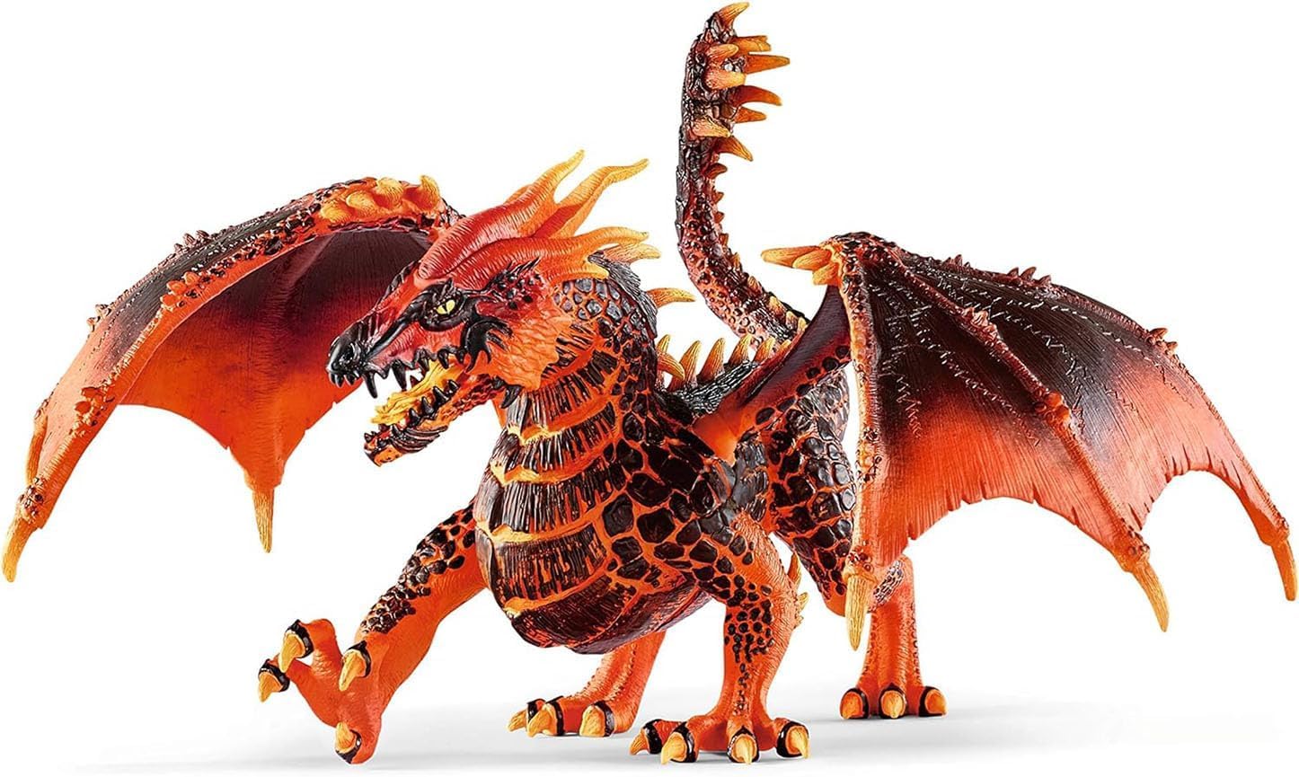 Schleich Eldrador Lava Dragon with poseable wings ready for flight battles