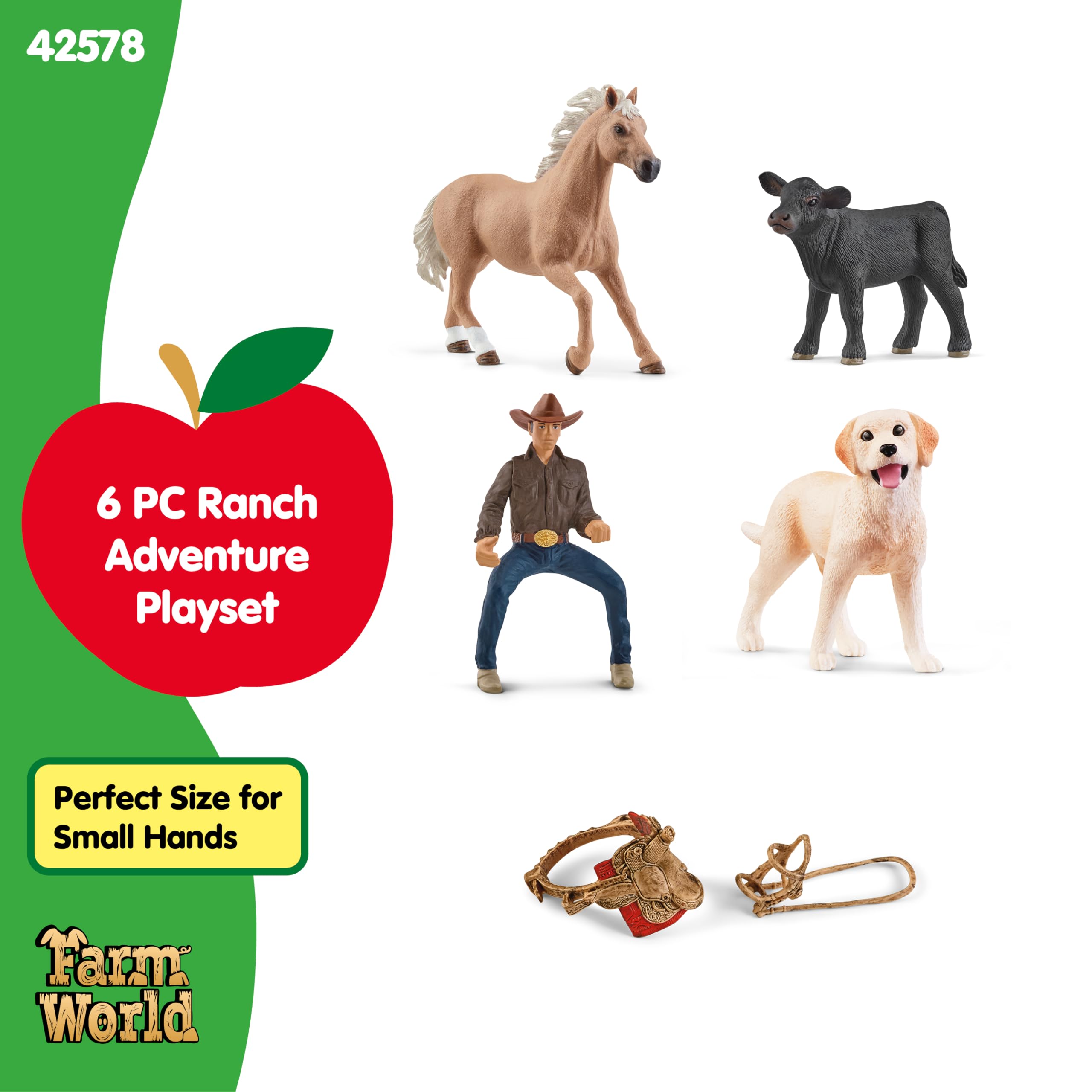 Schleich Farm World removable bridle for realistic riding gear.