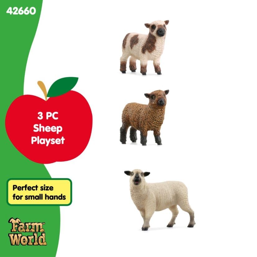 Intricate hand-painted details on Schleich sheep invite engaging play sessions.