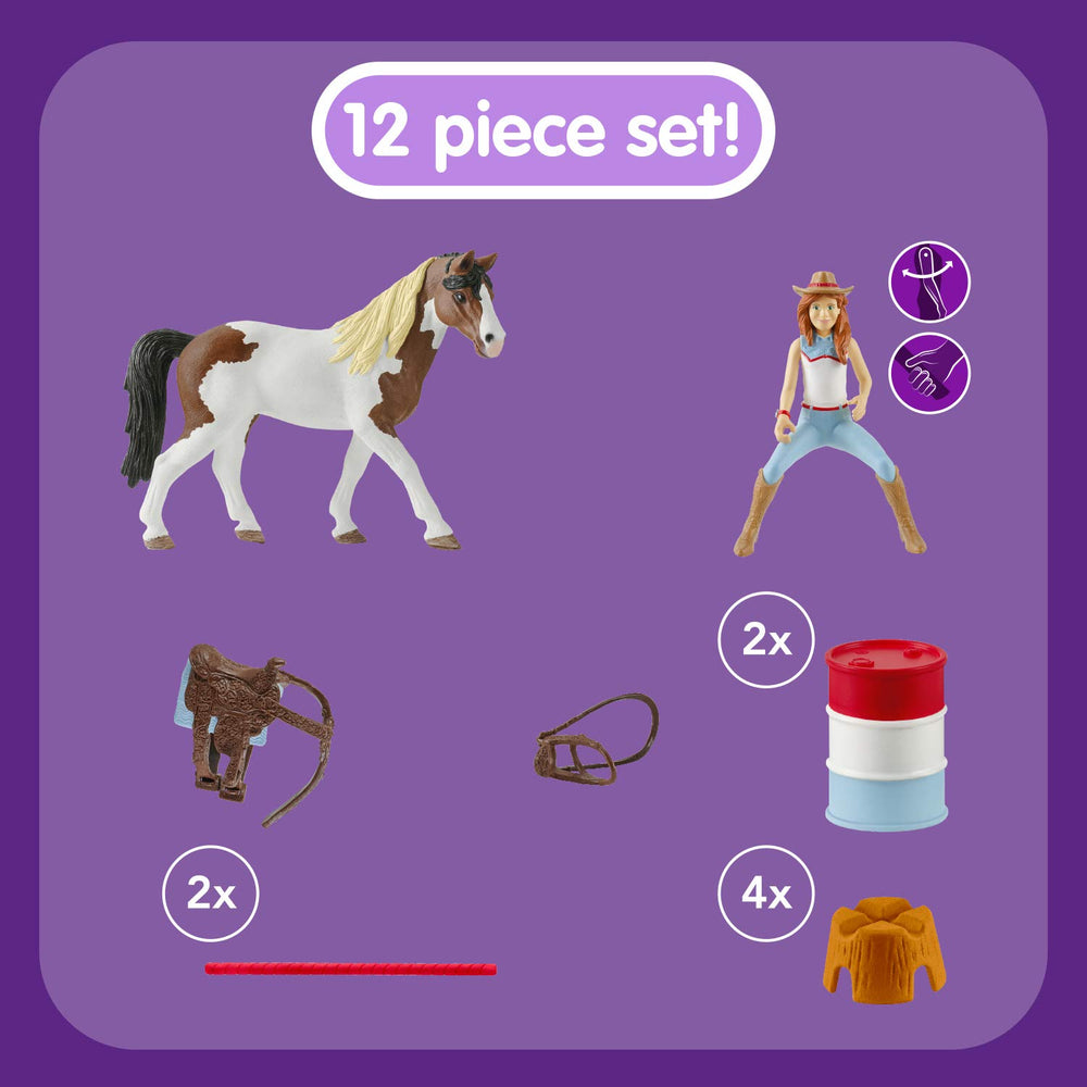 Schleich Hannah figure and Troy horse bring the Horse Club to life.