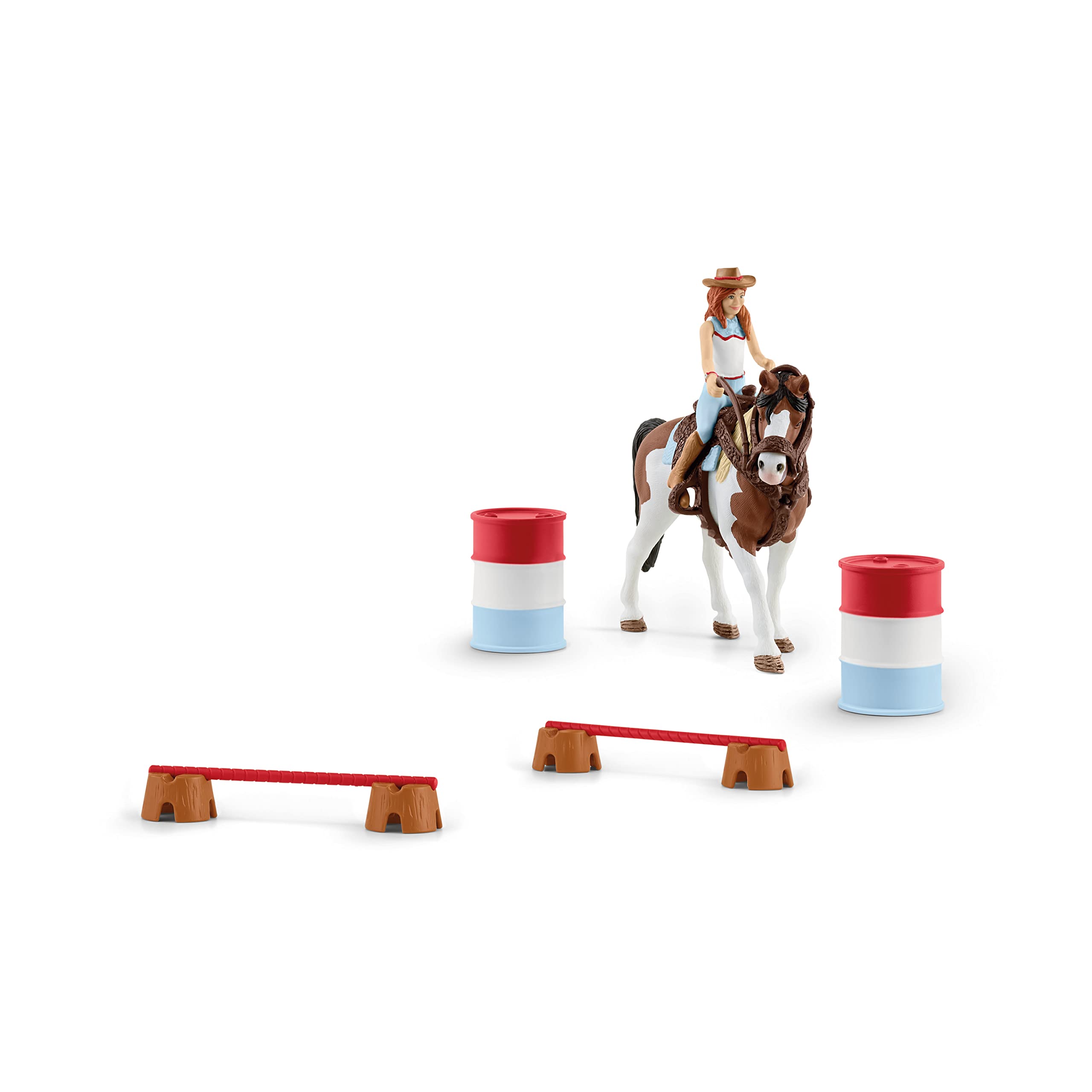 Schleich Hannah's Western Riding Set with Troy horse for imaginative rodeo play.