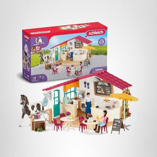Schleich dining set with pastries for cafe role-play