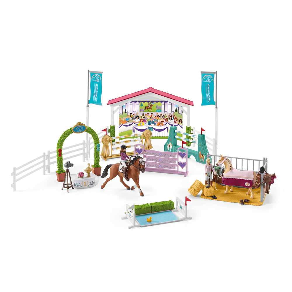 Schleich equestrian accessories expand storytelling and play areas.