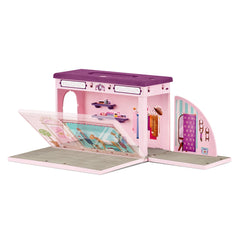 Schleich pop-up boutique folds for easy portable storage