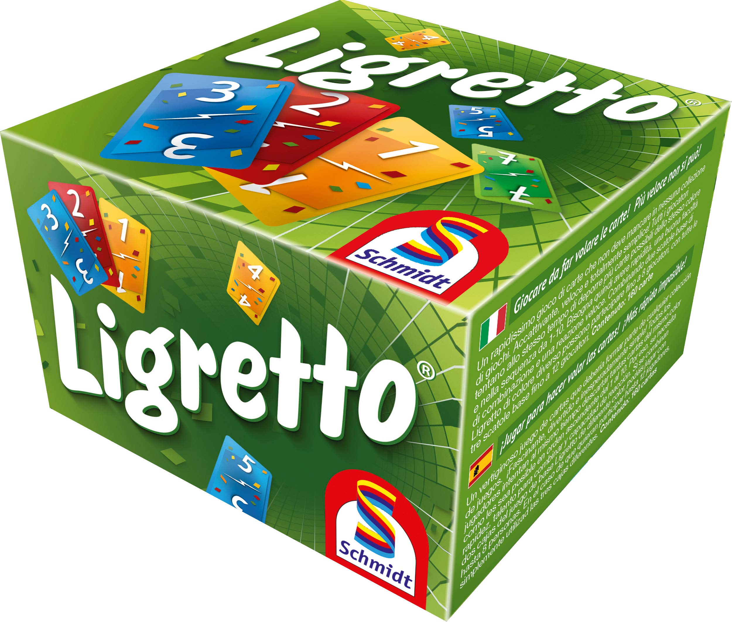 Schmidt Ligretto Green gameplay highlights fast turns for exciting family game nights.