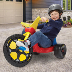 Schylling Big Wheel Speedster adjustable-seat detail for growing children.