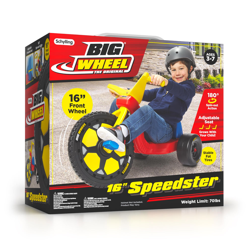 Schylling Big Wheel Speedster ready-to-ride setup for quick neighborhood fun.