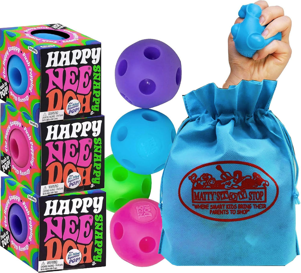 Matty's Toy Stop Schylling NeeDoh Groovy Glob 3-pack: colorful fidget balls for focus.