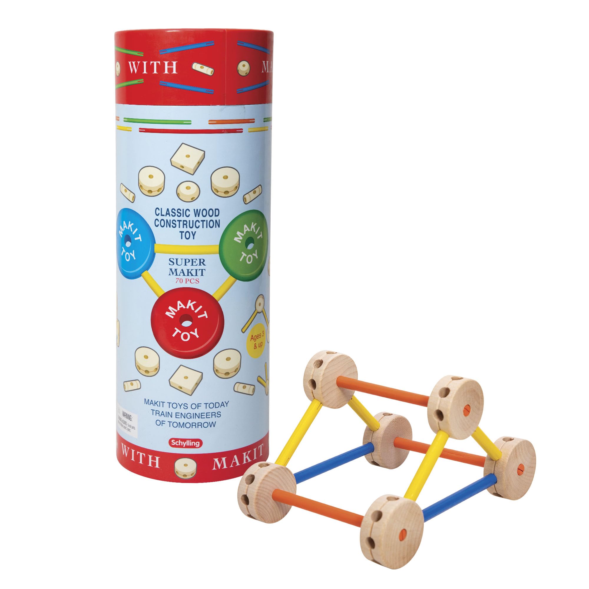 Schylling MKT Super Makit windmill parts for creative construction with moving pieces