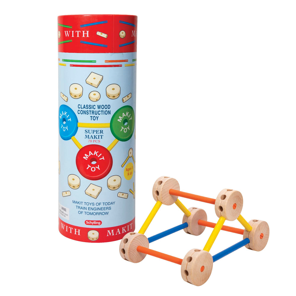 Schylling MKT Super Makit windmill parts for creative construction with moving pieces