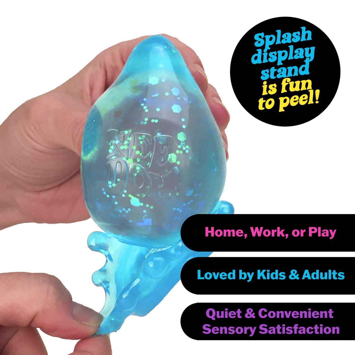 Schylling NeeDoh Dream Drop vibrant colors add visual appeal to calm routines.