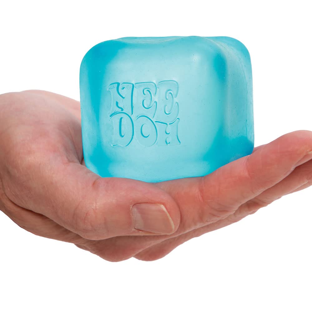 Schylling Needoh Nice Cube close-up texture shows soft silicone squish