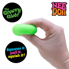 Schylling NeeDoh Nice Ice Baby close shot emphasizes chilly color and tactile fun.