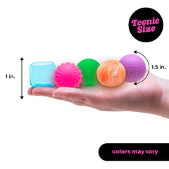 Schylling NeeDoh Teenie Ripples image demonstrates ripple texture ideal for relaxing squeezes.