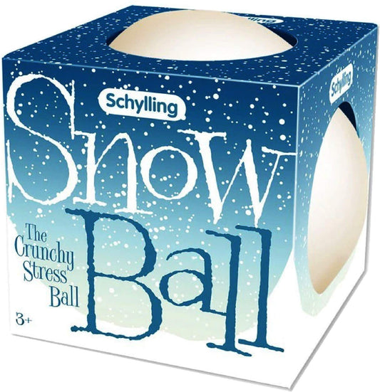Schylling Snow Ball squeeze close-up demonstrates calming fidget for focus