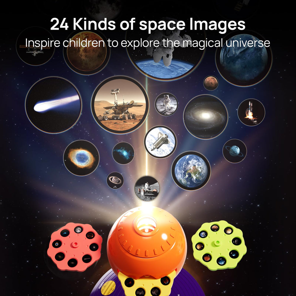 Science Can kids bedroom planetarium creates immersive space learning during bedtime.