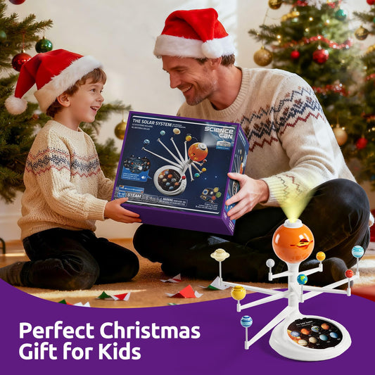 Science Can talking planetarium projector brings eight planets to walls for immersive viewing.