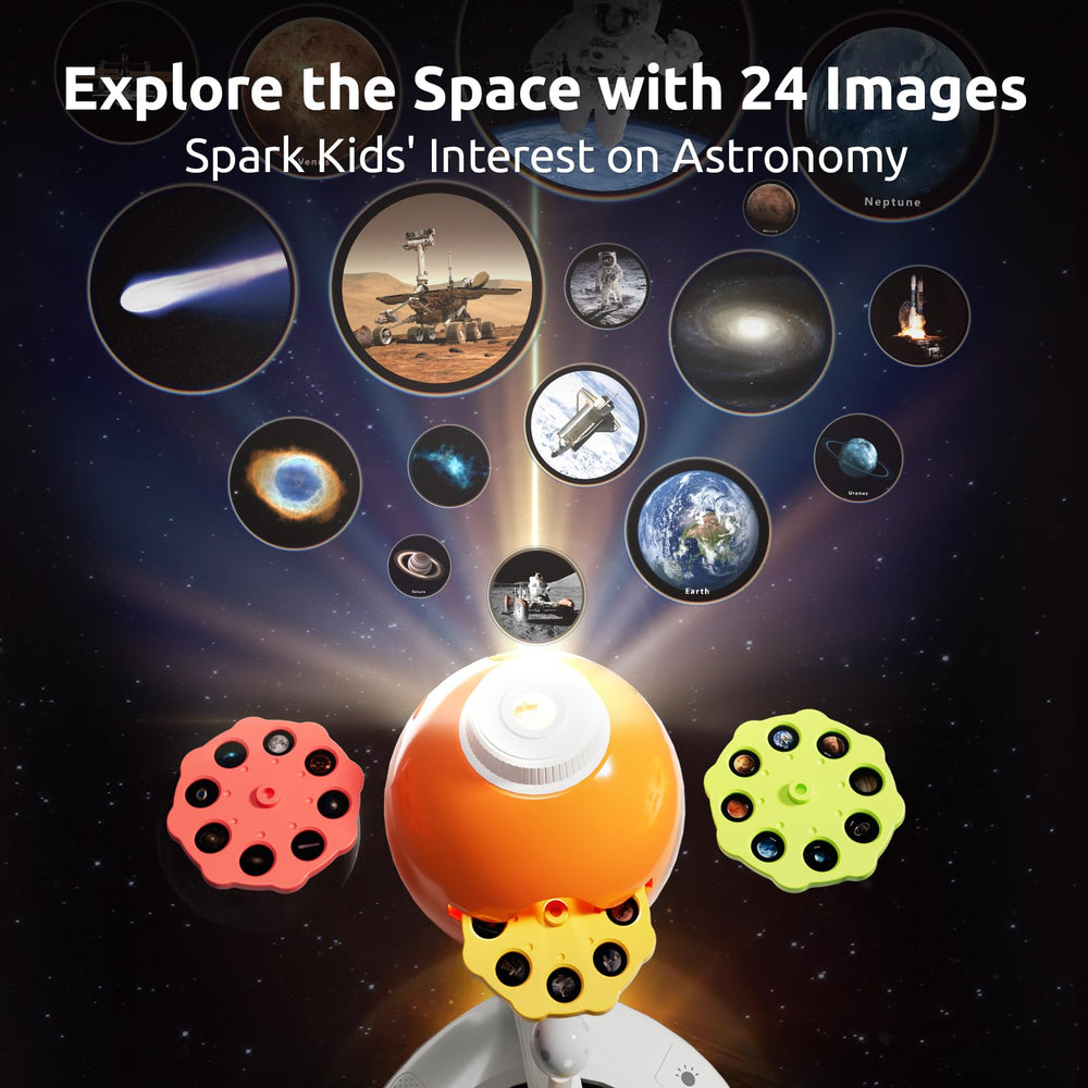 Science Can planetarium projection helps visualize orbits and sunlight effects.