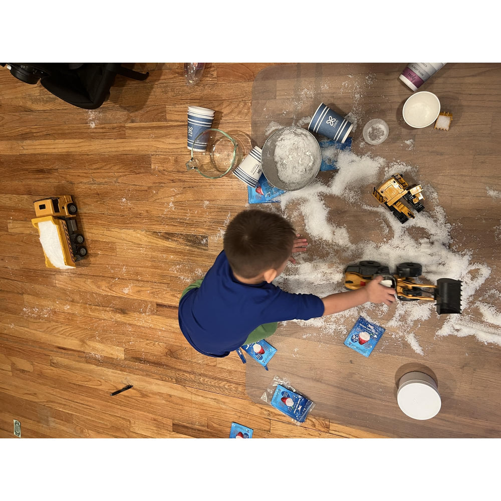 Science Gone Fun instant snow powder in cups ready for learning activities