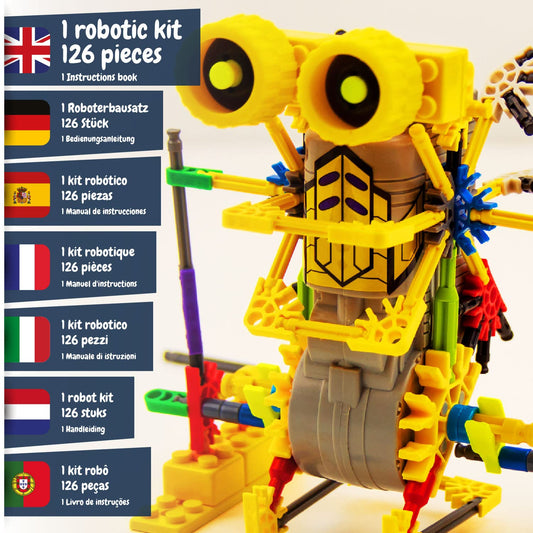 Science4you Betabot 126-piece set highlights building bricks for creative STEM play.