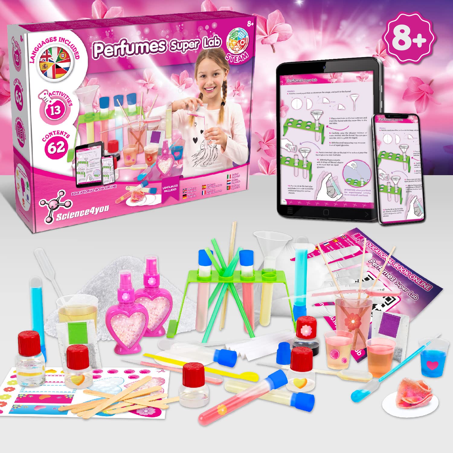 Science4you kids lab station for precise measuring and scent mixing.