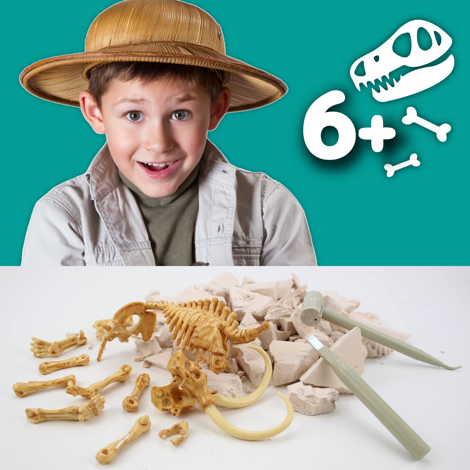 Science4you Mammoth detailed fossil: realistic remnant sparks science curiosity.